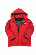 Dickies Red Insulated Hooded Parka Jacket
